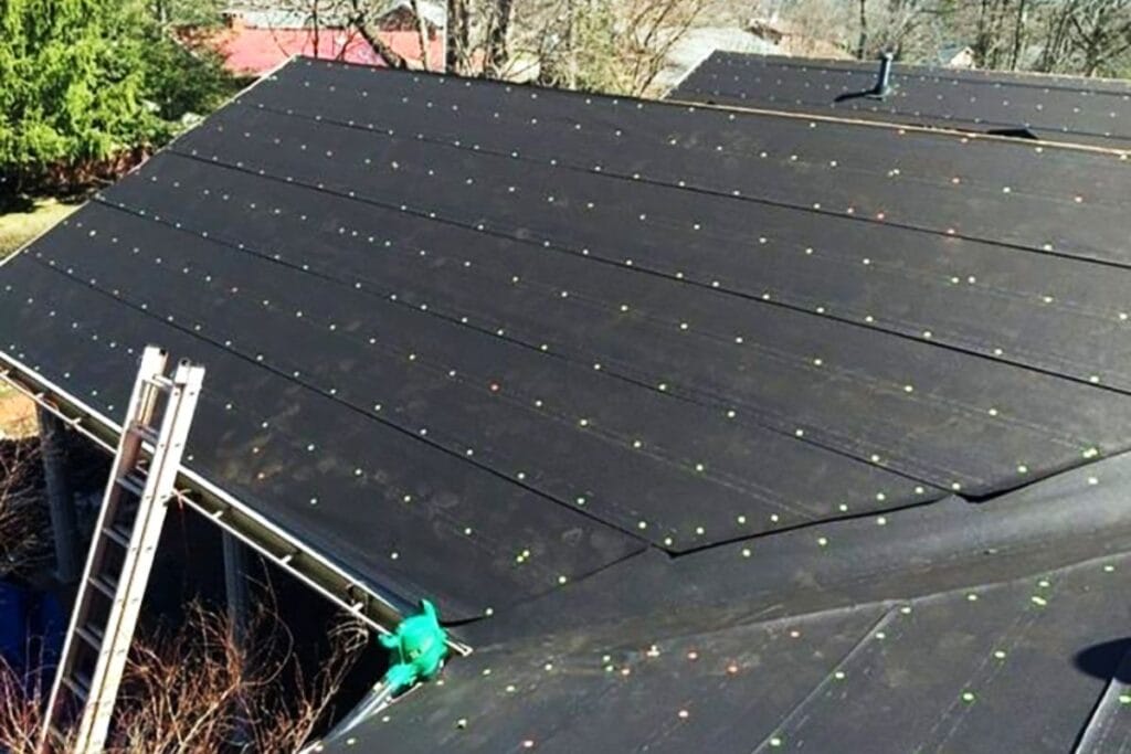 Parts of a metal roof